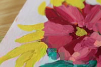 Image 4 of Original acrylic painting on paper, 6x9"- Flower Bouquet 4, unframed