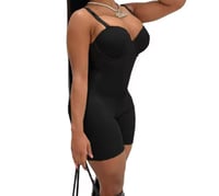 Image 3 of Black One Piece solid Romper