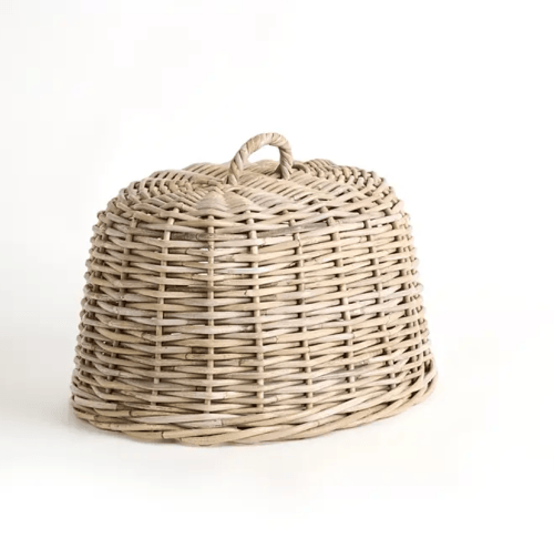 Image of Oval Rattan Cloche