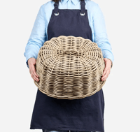 Image 4 of Oval Rattan Cloche 