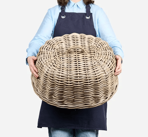 Image of Oval Rattan Cloche