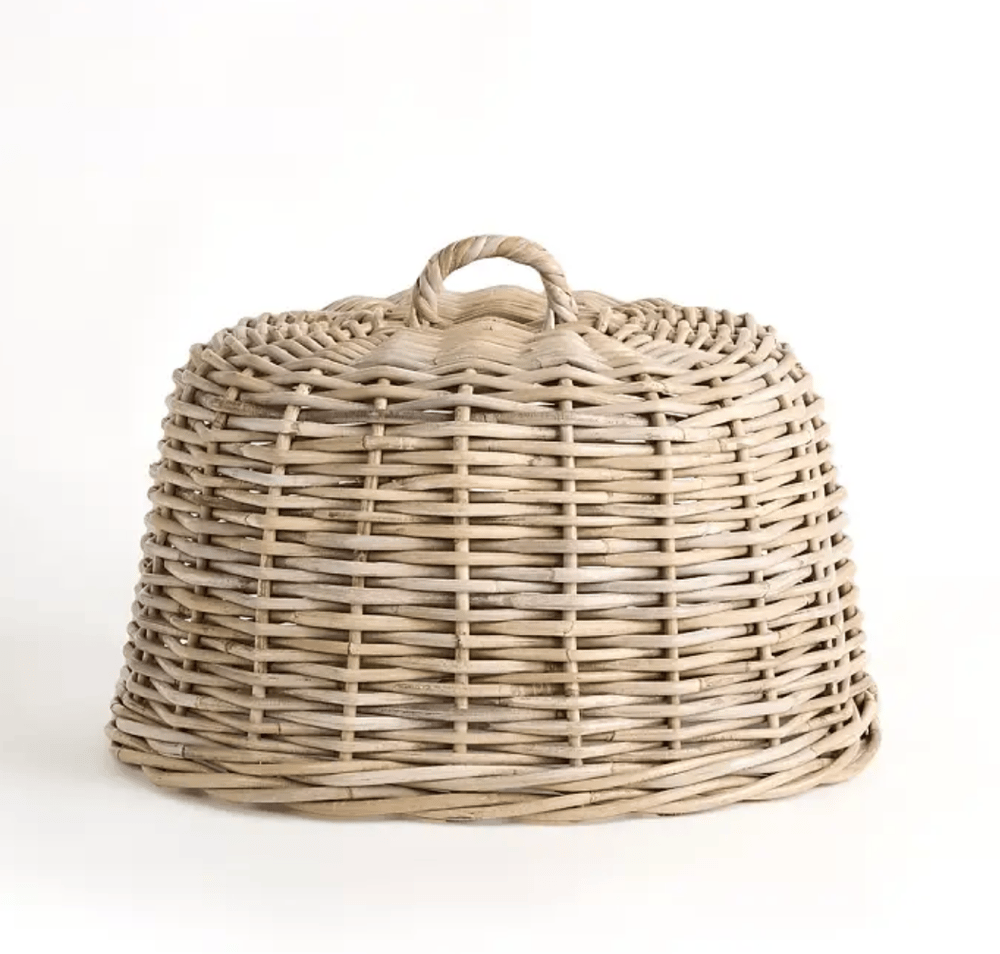Image of Oval Rattan Cloche