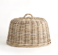 Image 1 of Oval Rattan Cloche 