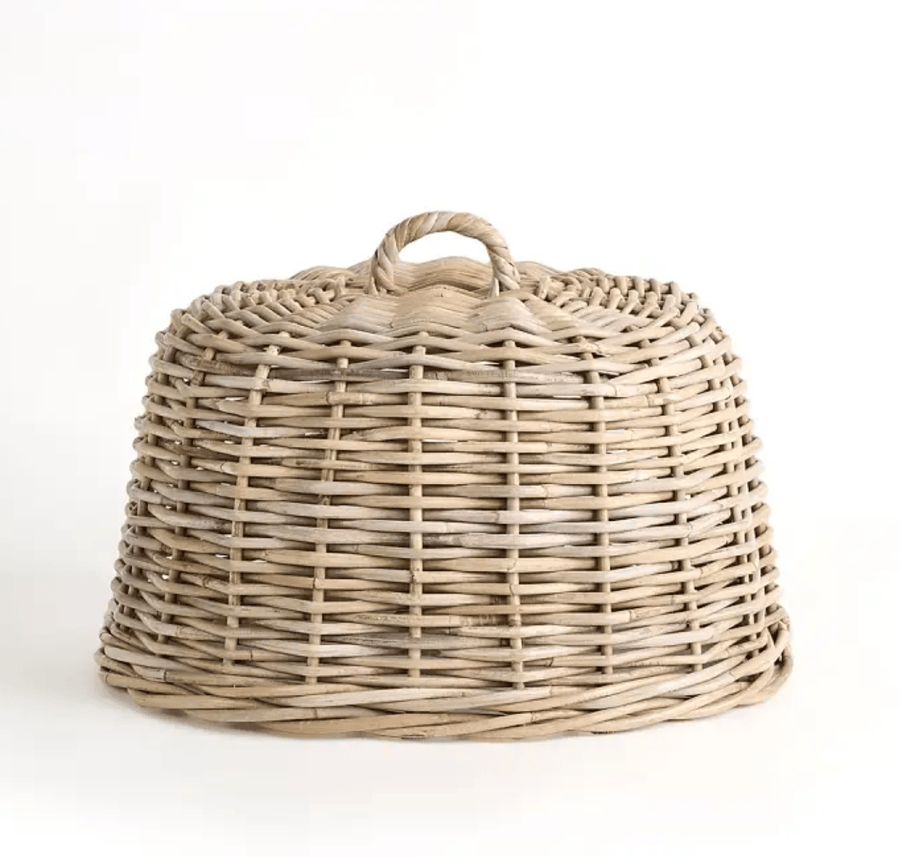 Image of Oval Rattan Cloche