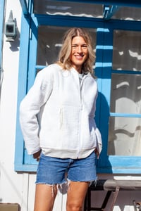 Image 4 of Qulited Bomber White