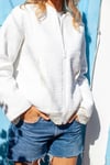 Qulited Bomber White