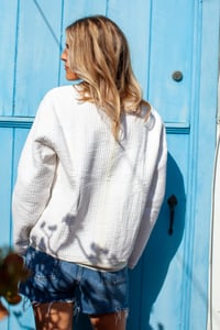 Image 6 of Qulited Bomber White