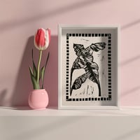 Image 2 of Banana Plant Linocut Print