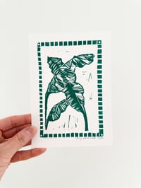 Image 4 of Banana Plant Linocut Print