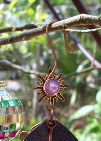 Image 4 of "Lord Immanuel" Earrings or Ornaments Baby with Stained Glass Windows and Jewels.