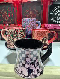 Image 1 of Pink pinup/ Pink, Red & Blue Cheetah