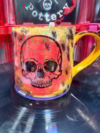 Image 1 of Red & Orange skull