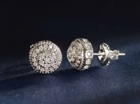 Image 3 of Moissanite Men Earrings 