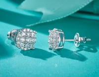 Image 2 of Moissanite Earrings Men