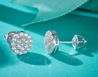Image 1 of Moissanite Earrings 