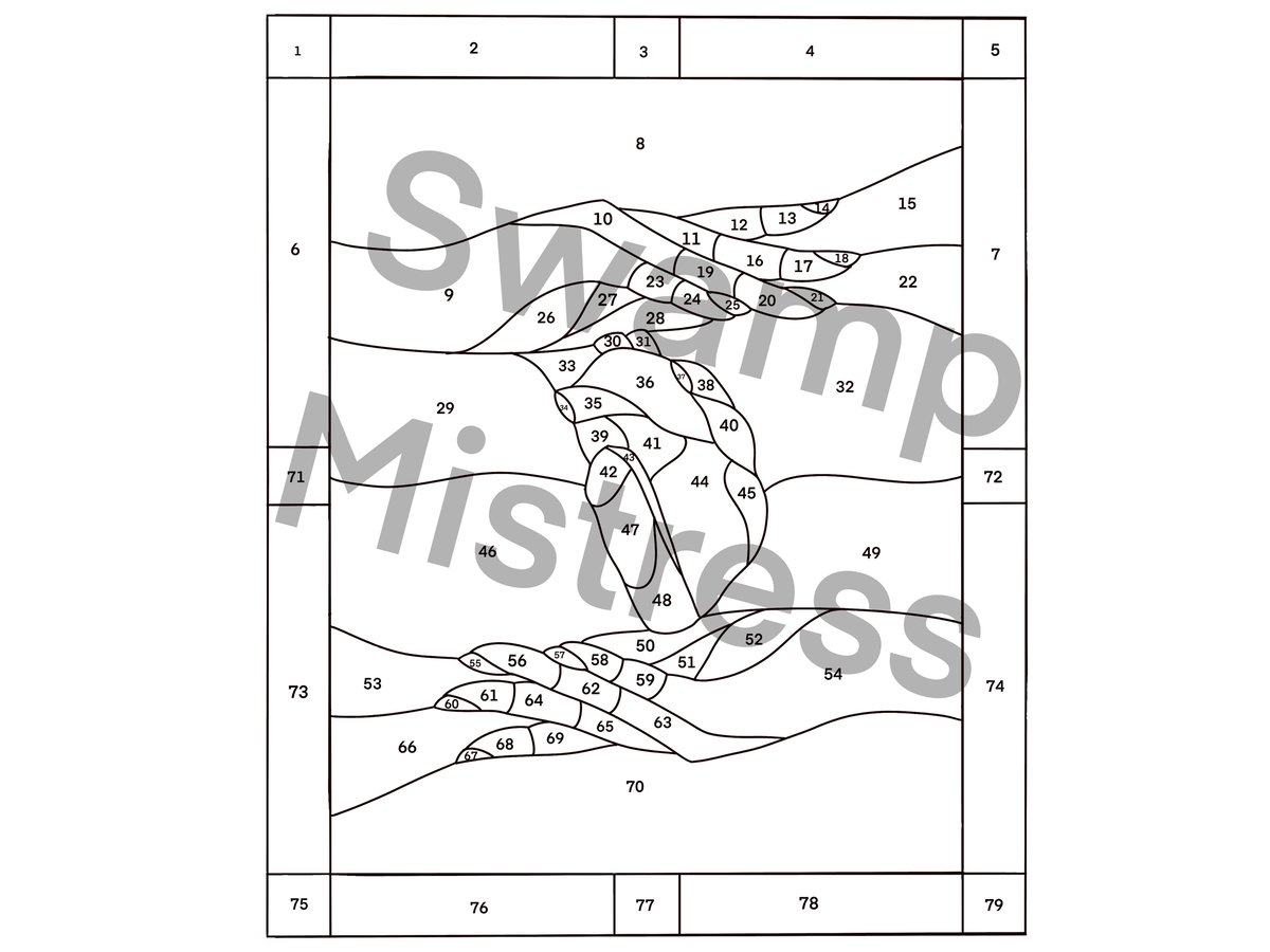 Image of “Ace of Hearts” stained glass pattern