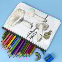 Image 1 of Mushroom Book Page Pencil Case