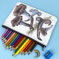 Image 1 of Mushroom: Horn of  Plenty, Book Page Pencil Case