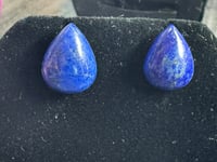 Image 2 of Blue Tear Drop Earrings