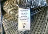 Image 7 of Monitaly by Yuki Matsuda yuketen acrylic sweater, made in Mexico, size M 