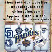 SD Padres Baseball Single Sided Uv Dtf Wrap     1011