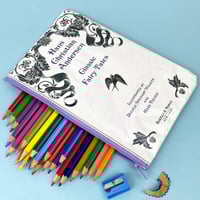 Image 1 of Classic Fairy Tales, The Little Mermaid Hans Christian Andersen Book Page Pencil Case