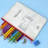 Image 1 of Macbeth, Shakespeare Book Page Pencil Case
