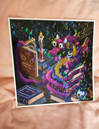 Image 3 of Book Wyrm Print