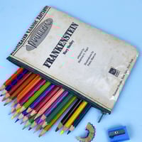 Image 1 of Frankenstein Book Page Pencil Case