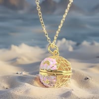 Image 2 of Golden Peony Heritage-Inspired Jewelry – Capture Beauty and Calm in One Piece