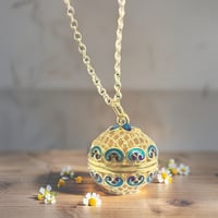 Image 3 of Golden Clouds Essential Oil Diffuser Necklace – Blend Wellness with Elegant Design