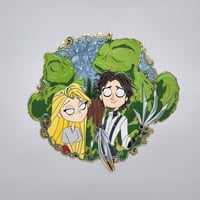 Image 5 of Scissorhands Love Story Enamel Fantasy Pin