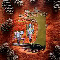 Image 1 of Swinging Jack and Sally Jumbo Fantasy Pin