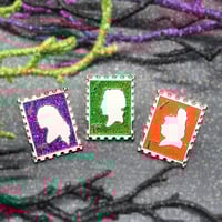 Fangirlpins Hocus Postus Sanderson Sisters Stamp Fantasy Pin Set