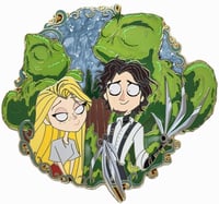 Image 4 of Scissorhands Love Story Enamel Fantasy Pin