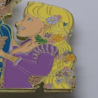 Image 3 of FLAWED Rapunzel and Eugene Punk Fantasy Pin