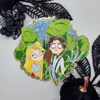 Image 2 of Scissorhands Love Story Enamel Fantasy Pin