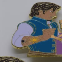 Image 4 of FLAWED Rapunzel and Eugene Punk Fantasy Pin