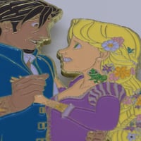 Image 5 of FLAWED Rapunzel and Eugene Punk Fantasy Pin