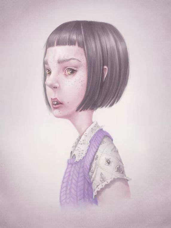 Image of "Little Sister", limited edition fine art print