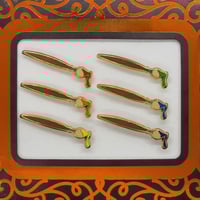 Image 2 of Paintbrush Pins Of Many Colors