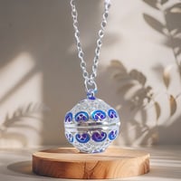 Image 1 of Silver Clouds Aromatherapy Necklace – Elevate Your Everyday Look