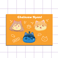 Chainsaw Nyan Sticker Sheet