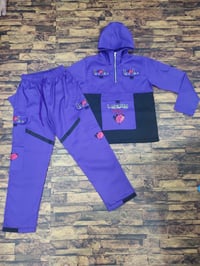 Purple Loyalty Over Love windbreaker 