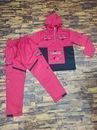 Red Loyalty over Love windbreaker 