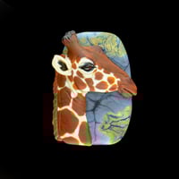 Image 1 of XXL. Adult Male Reticulated Giraffe - Flamework Glass Sculpture