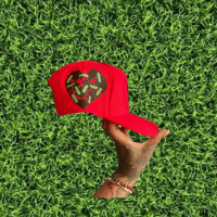 Image 3 of Red UVA Snapback 