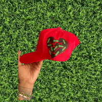 Image 2 of Red UVA Snapback 