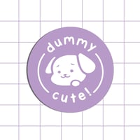Dummy Cute Round Sticker