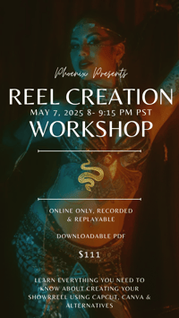 Reel Creation Workshop RECORDING